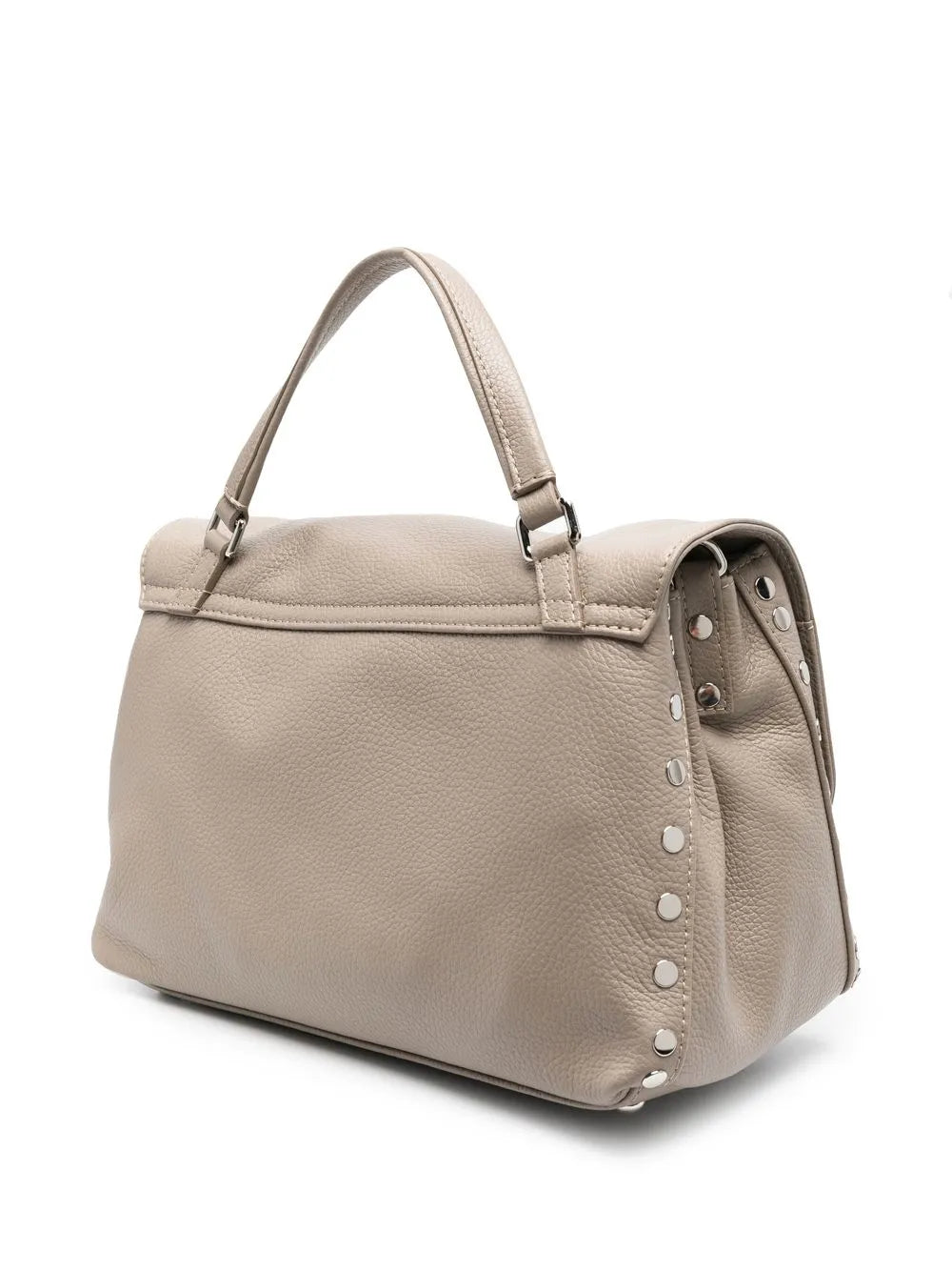 Zanellato Stud Detail Leather Shoulder Bag — Same as shown — Size One Size — Top View