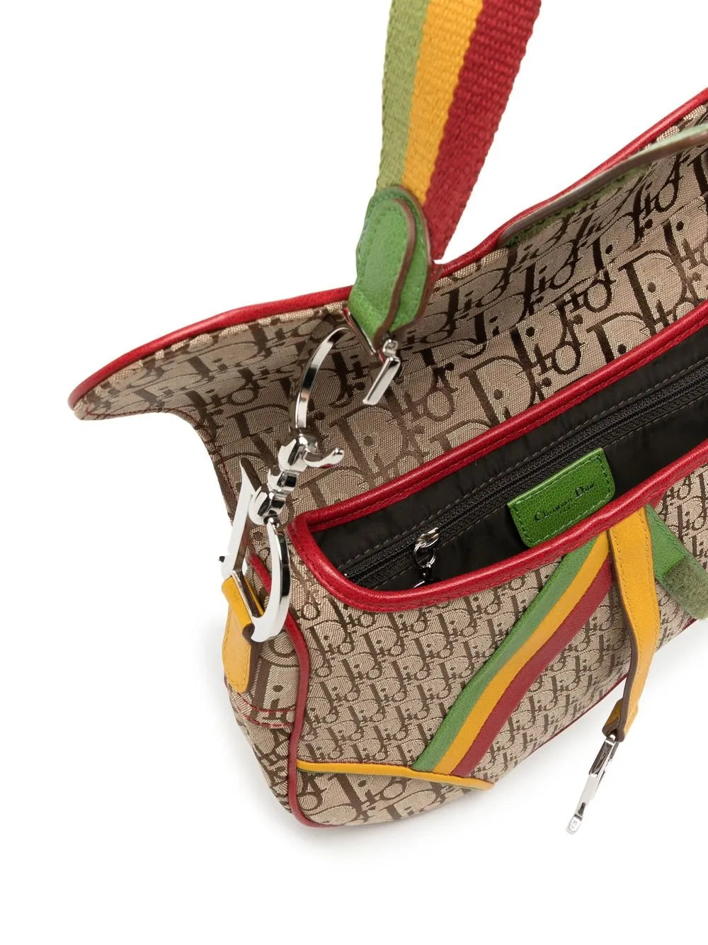 Christian Dior Pre Owned 1990 2000S Rasta Trotter Saddle Shoulder Bag — Same as shown — Size One Size — Detail View