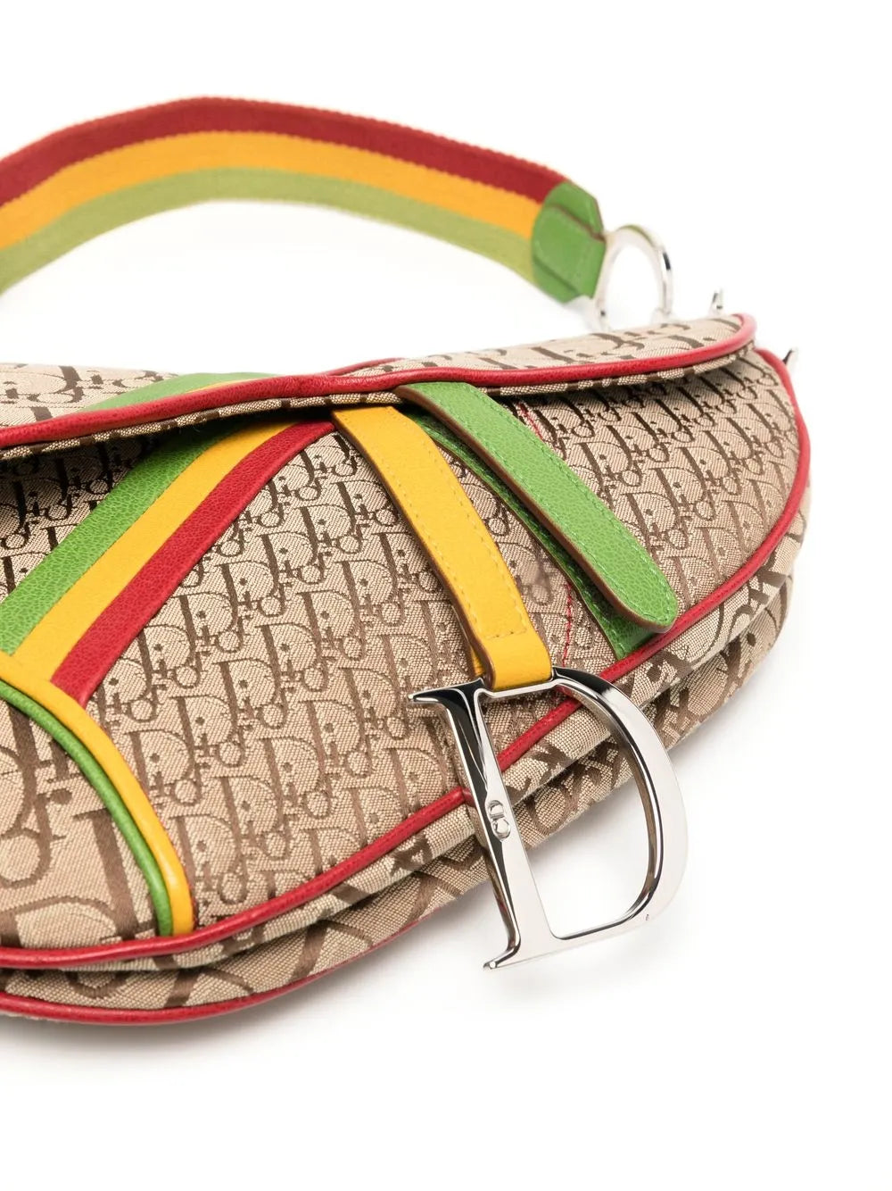 Christian Dior Pre Owned 1990 2000S Rasta Trotter Saddle Shoulder Bag — Same as shown — Size One Size — Top View