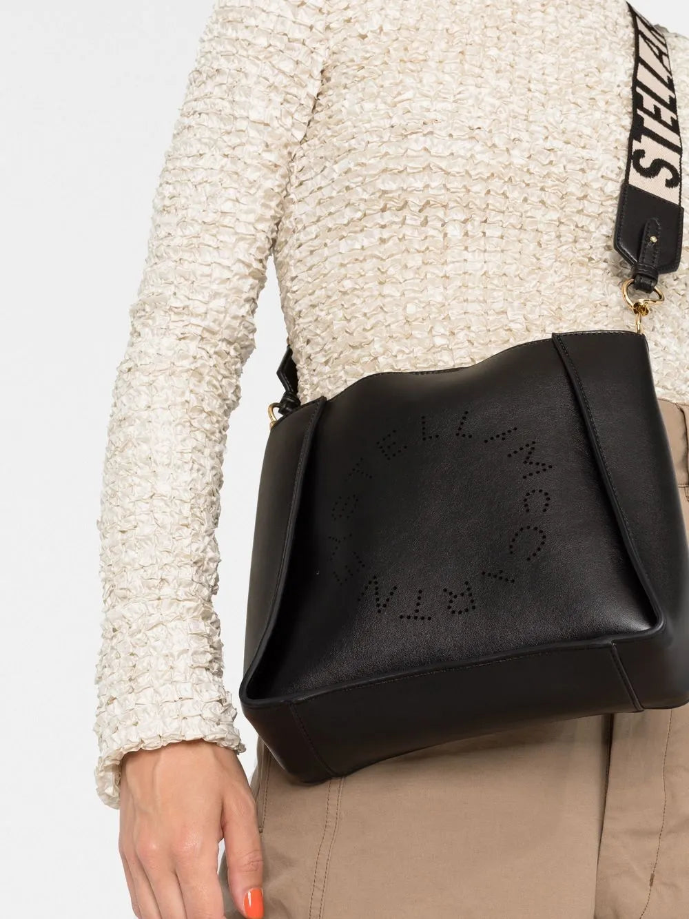 Stella Mccartney Stella Logo Shoulder Bag — Same as shown — Size One Size — Back View