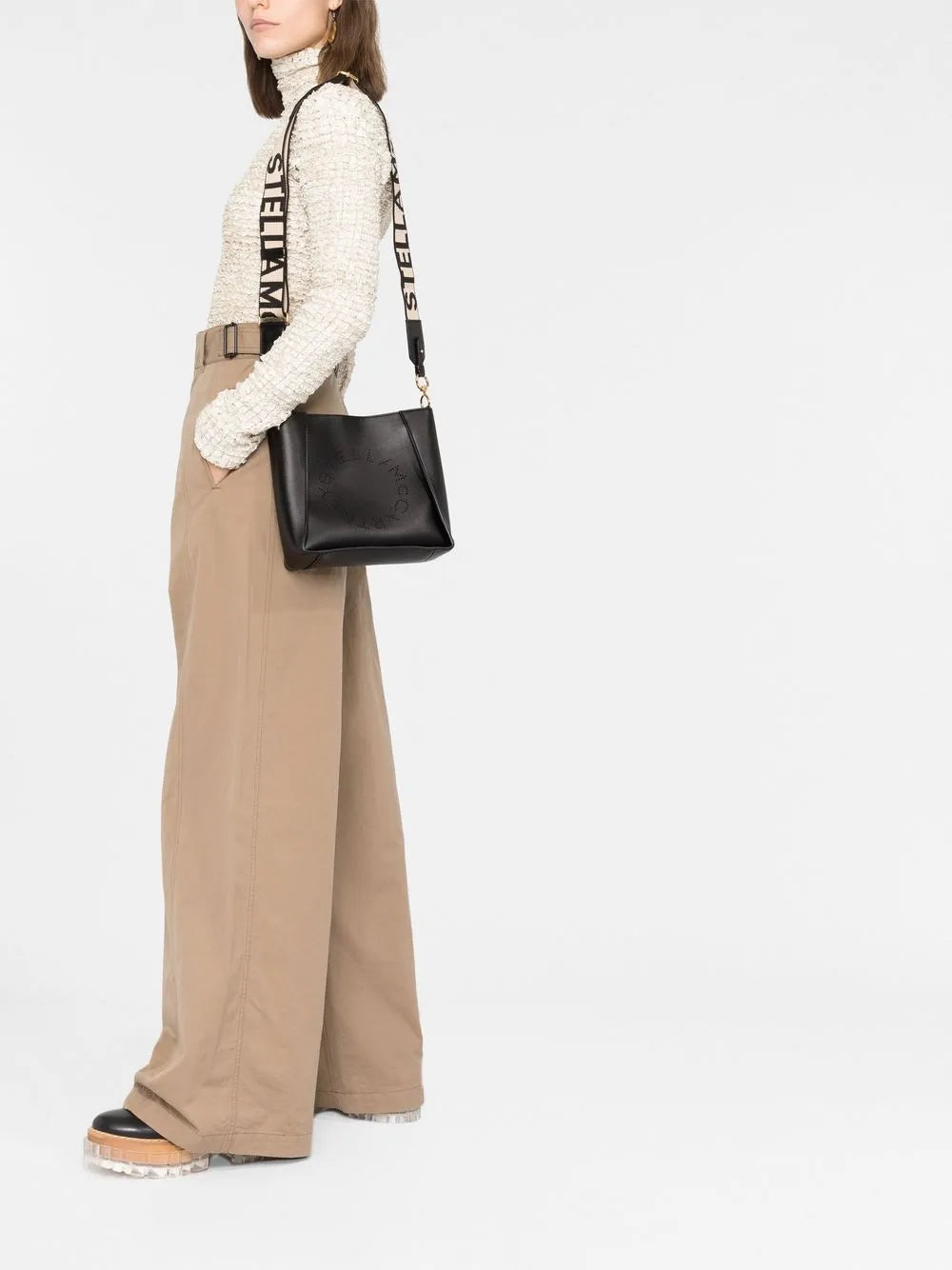 Stella Mccartney Stella Logo Shoulder Bag — Same as shown — Size One Size — Side View