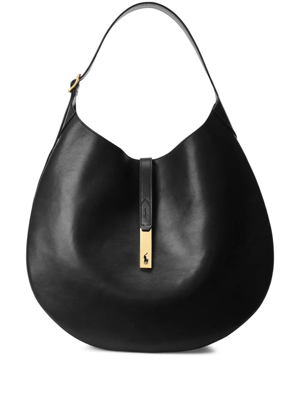 Polo Ralph Lauren Leather Shoulder Bag — Same as shown — Size One Size — Front View