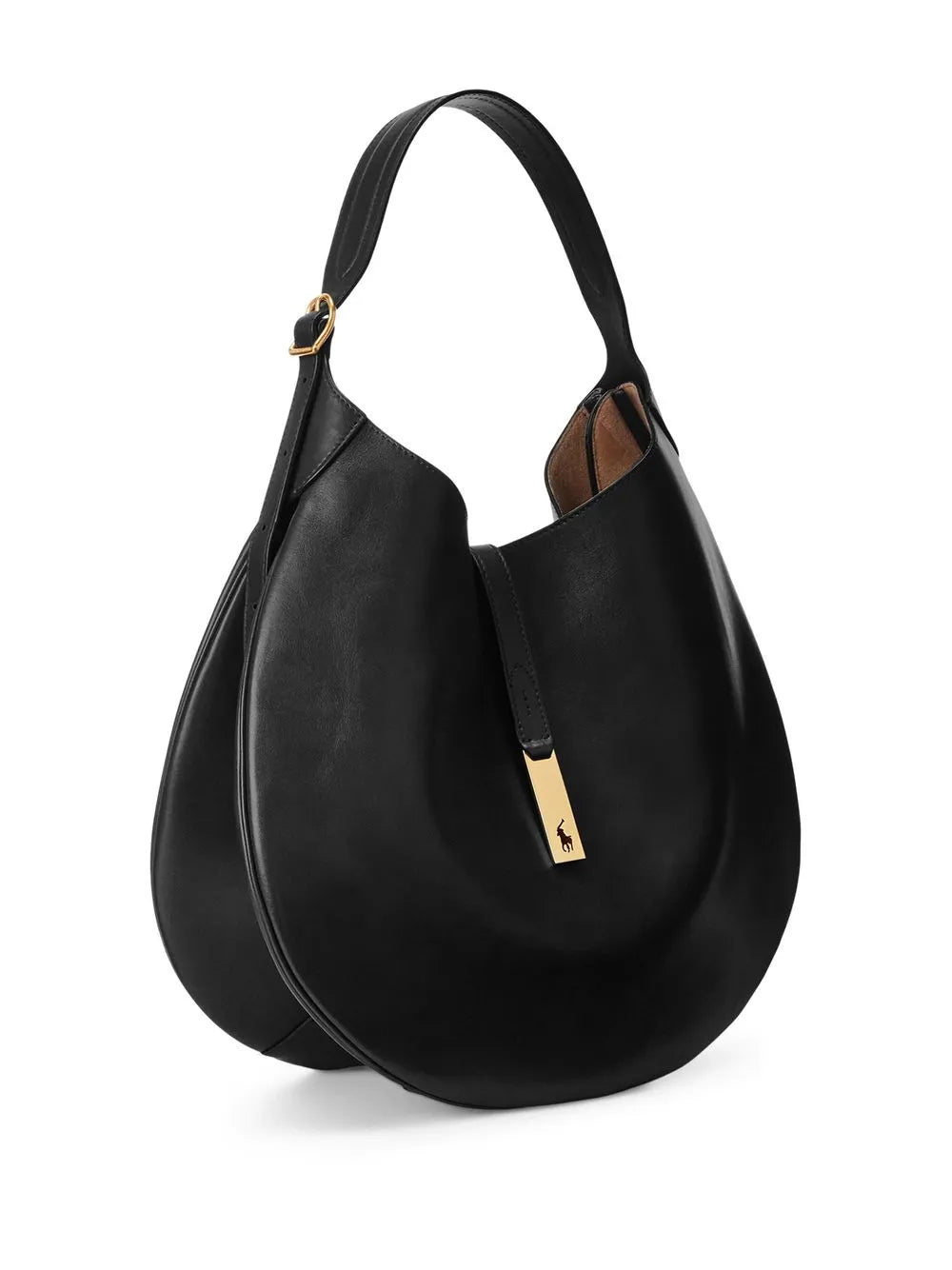 Polo Ralph Lauren Leather Shoulder Bag — Same as shown — Size One Size — Top View