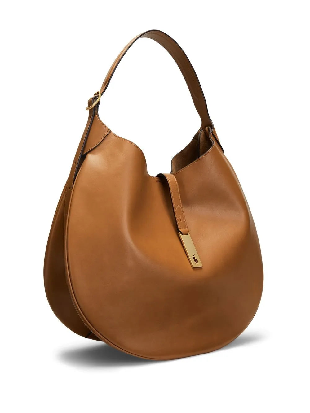 Polo Ralph Lauren Medium Leather Shoulder Bag — Same as shown — Size One Size — Top View