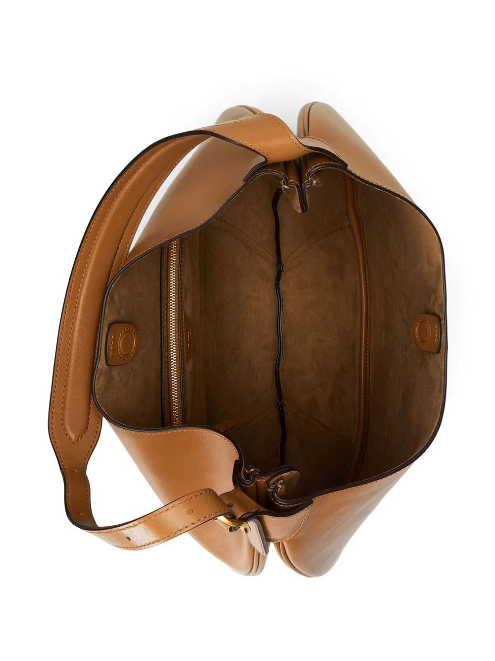Polo Ralph Lauren Medium Leather Shoulder Bag — Same as shown — Size One Size — Detail View