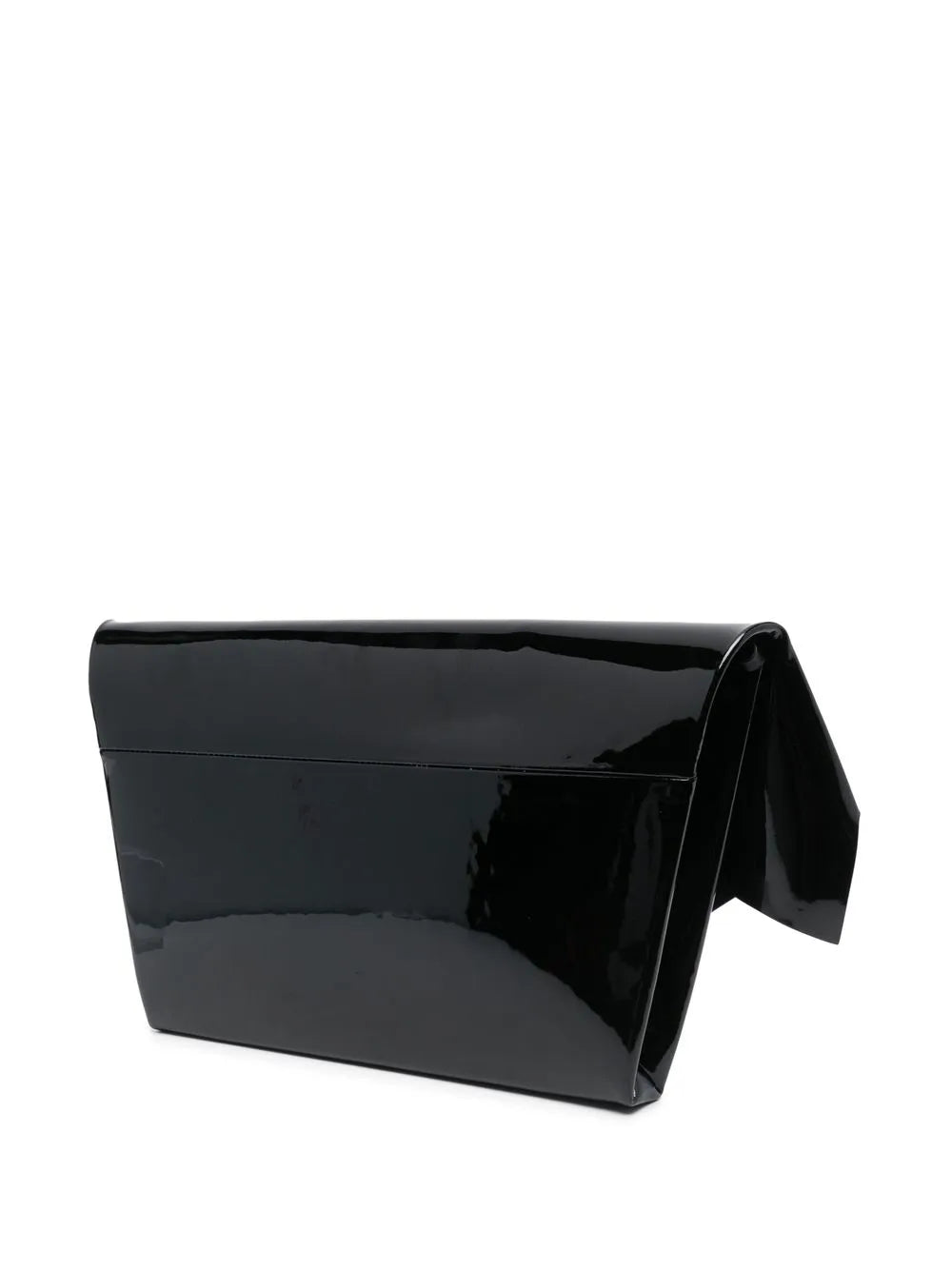 Maison Margiela Logo Plaque Leather Shoulder Bag — Same as shown — Size One Size — Back View