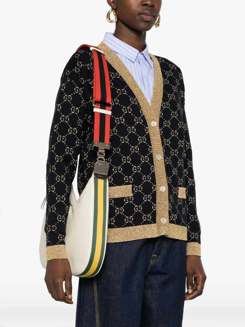 Gucci Medium Attache Shoulder Bag — Same as shown — Size One Size — Side View