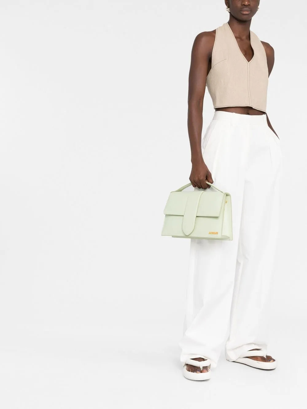 Jacquemus Le Bambinou Leather Tote Bag — Same as shown — Size One Size — Side View