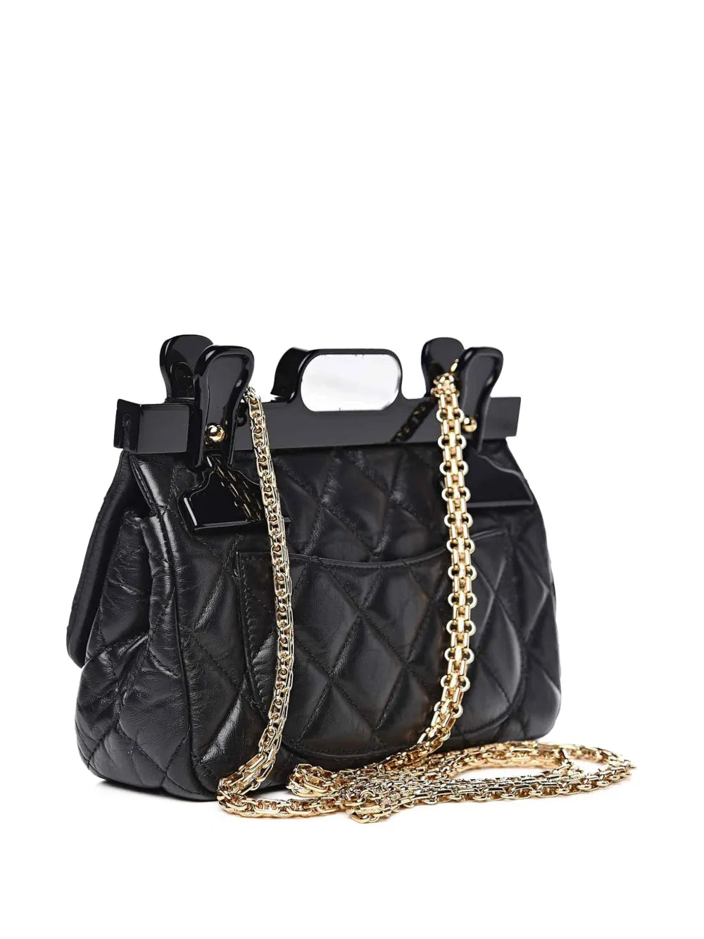 Chanel Pre Owned 2016 Small 255 Reissue Flap Hanger Shoulder Bag — Same as shown — Size One Size — Side View