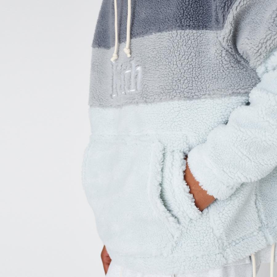 Kith Sherpa Double Pocket Hoodie Pearl Blue — XXS — Alternate View 7