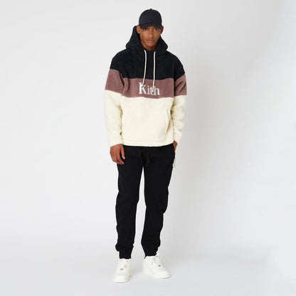 Kith Sherpa Double Pocket Hoodie Mauve — XXS — Top View