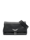 Zadigvoltaire Logo Plaque Leather Shoulder Bag — Same as shown — Size One Size — Front View