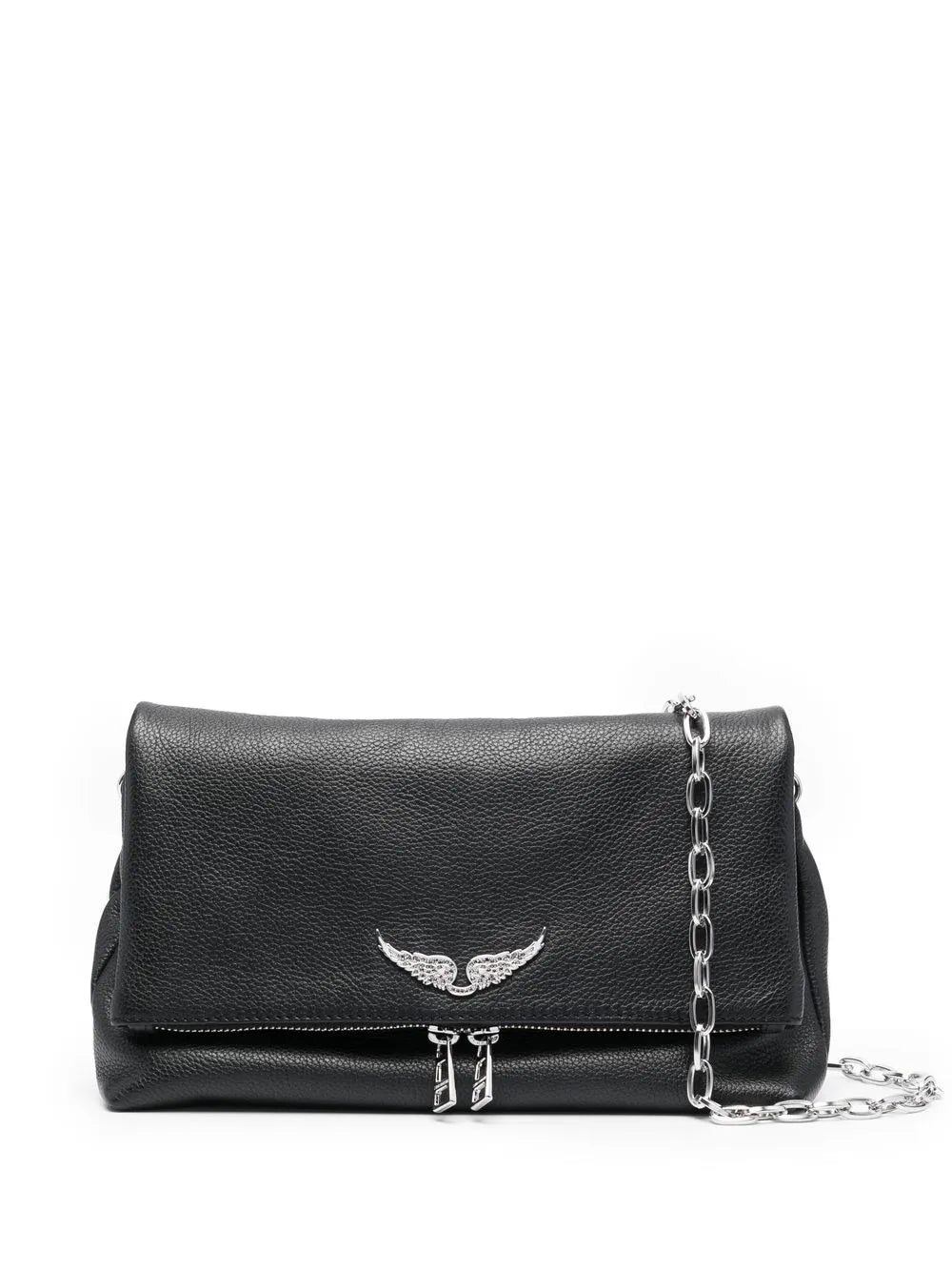 Zadigvoltaire Logo Plaque Leather Shoulder Bag — Same as shown — Size One Size — Lifestyle View