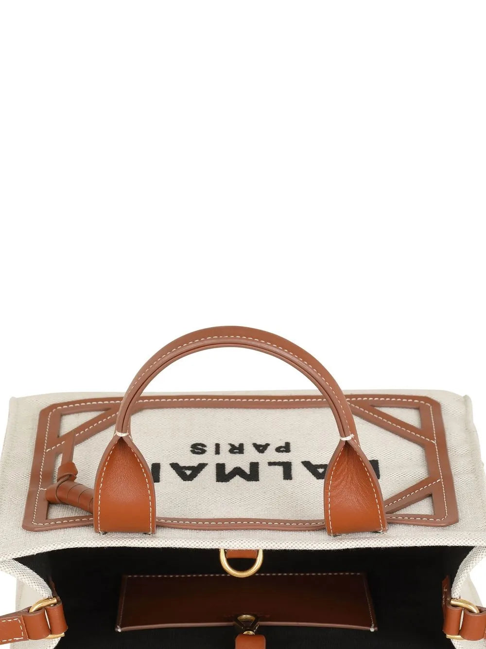 Balmain Small B Army Logo Tote Bag — Same as shown — Size One Size — Detail View