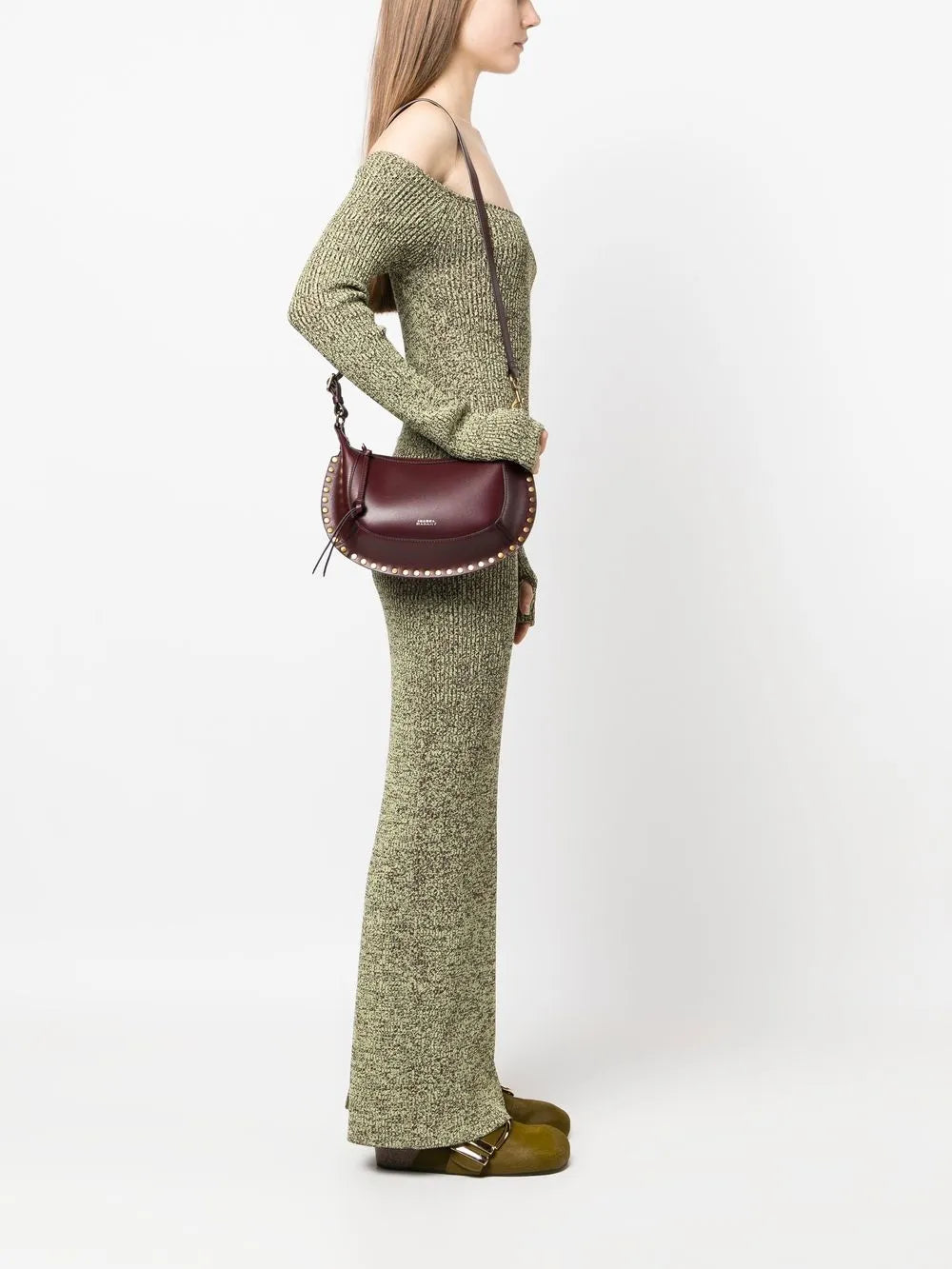 Isabel Marant Oskan Moon Shoulder Bag — Same as shown — Size One Size — Side View