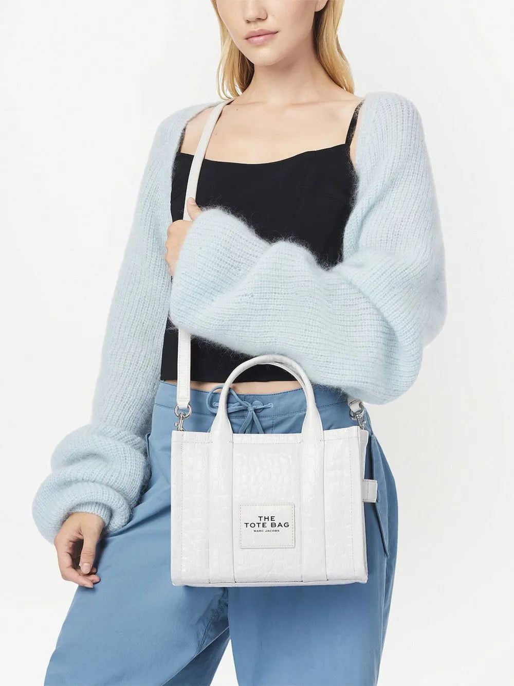 Marc Jacobs The Croc Embossed Small Tote Bag — Same as shown — Size One Size — Lifestyle View