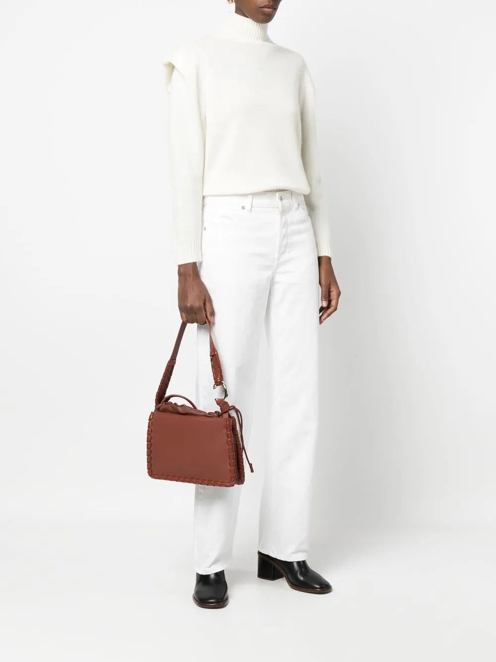 Chloe Tess Leather Shoulder Bag — Same as shown — Size One Size — Side View