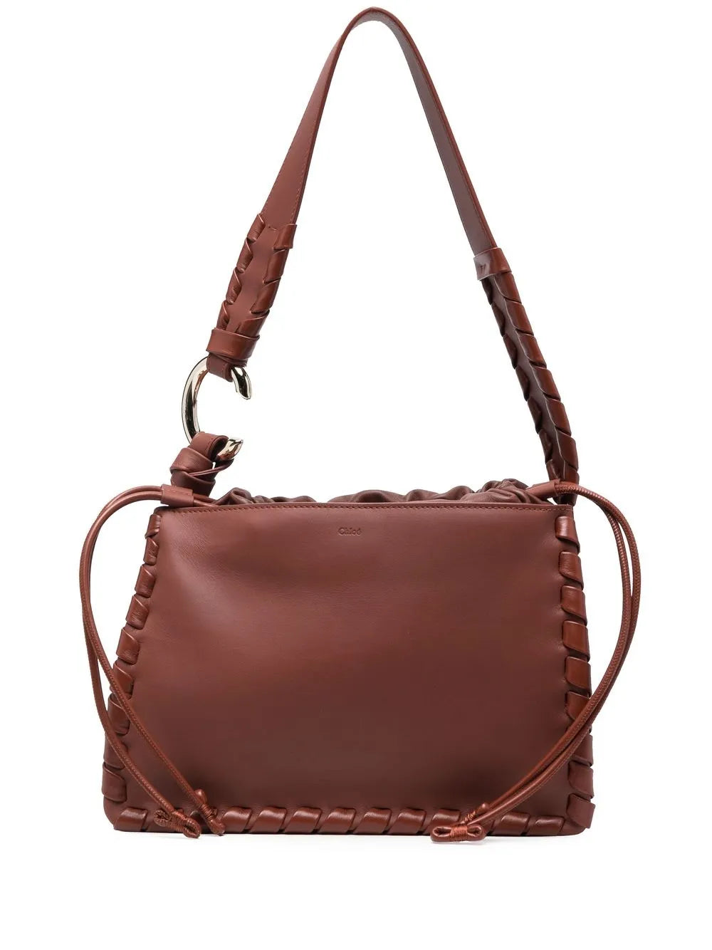 Chloe Tess Leather Shoulder Bag — Same as shown — Size One Size — Front View