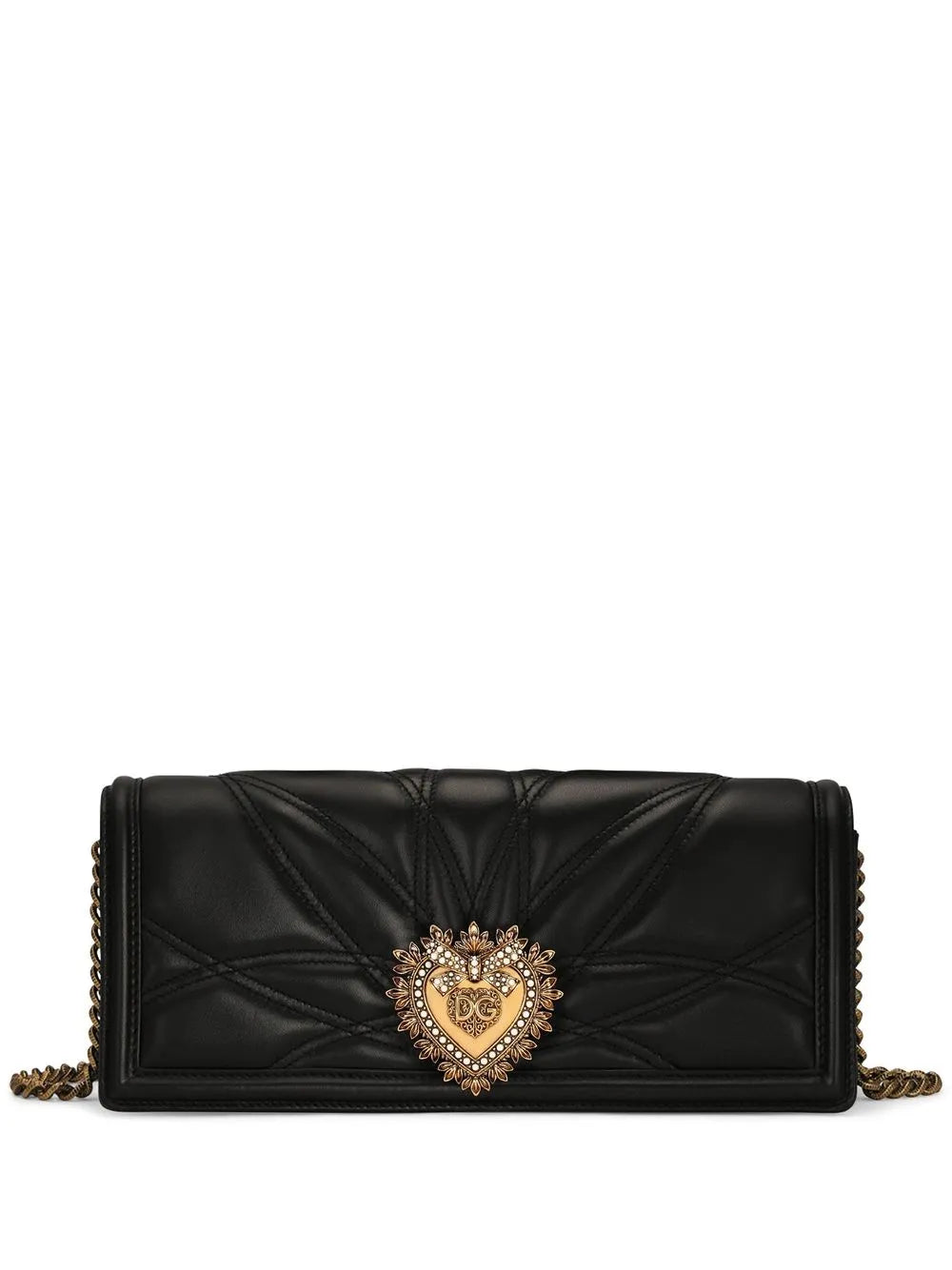 Dolce Gabbana Devotion Quilted Shoulder Bag — Same as shown — Size One Size — Front View