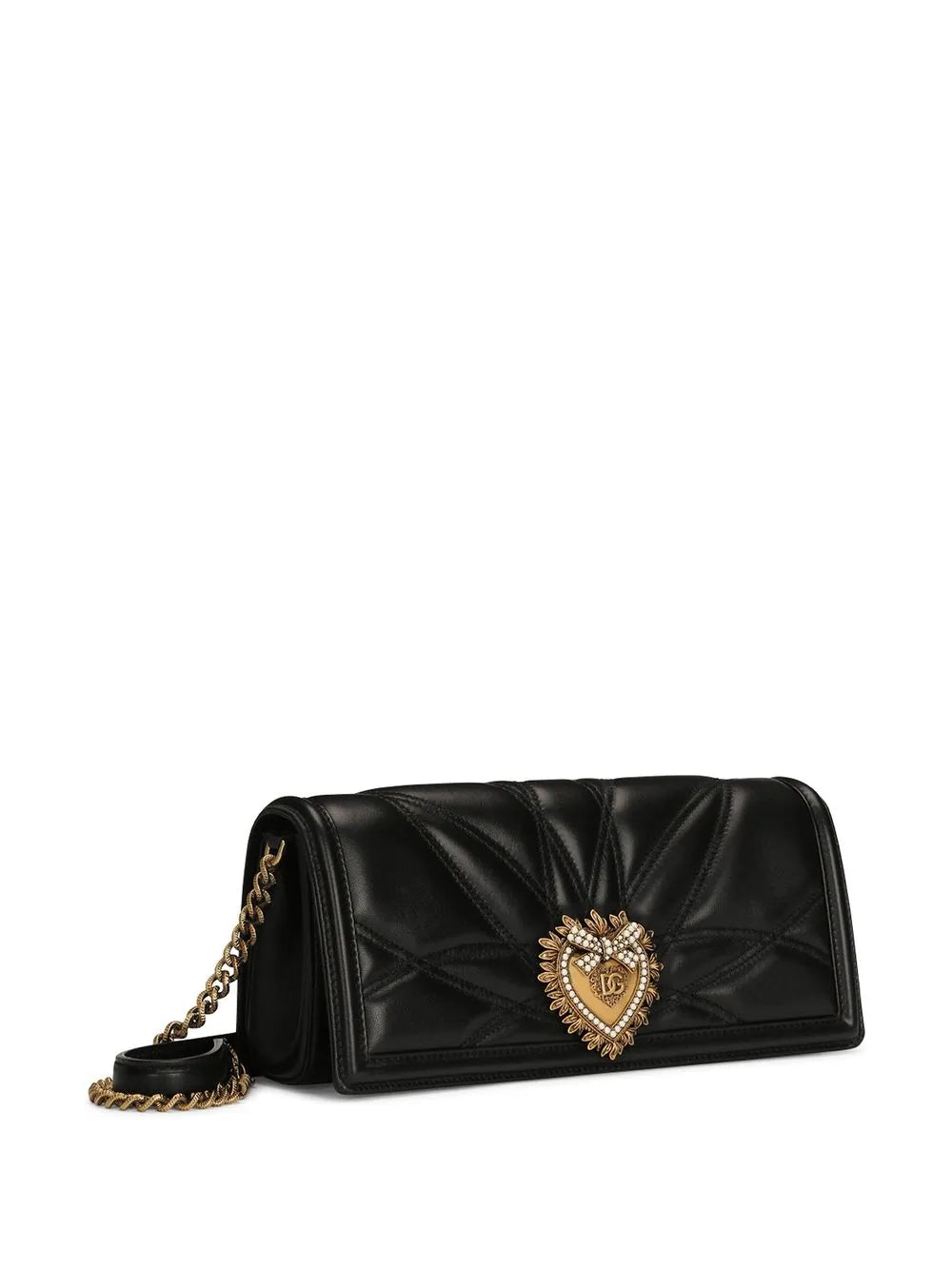 Dolce Gabbana Devotion Quilted Shoulder Bag — Same as shown — Size One Size — Top View