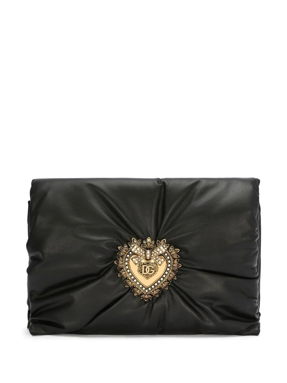 Dolce Gabbana Medium Devotion Soft Clutch — Same as shown — Size One Size — Front View