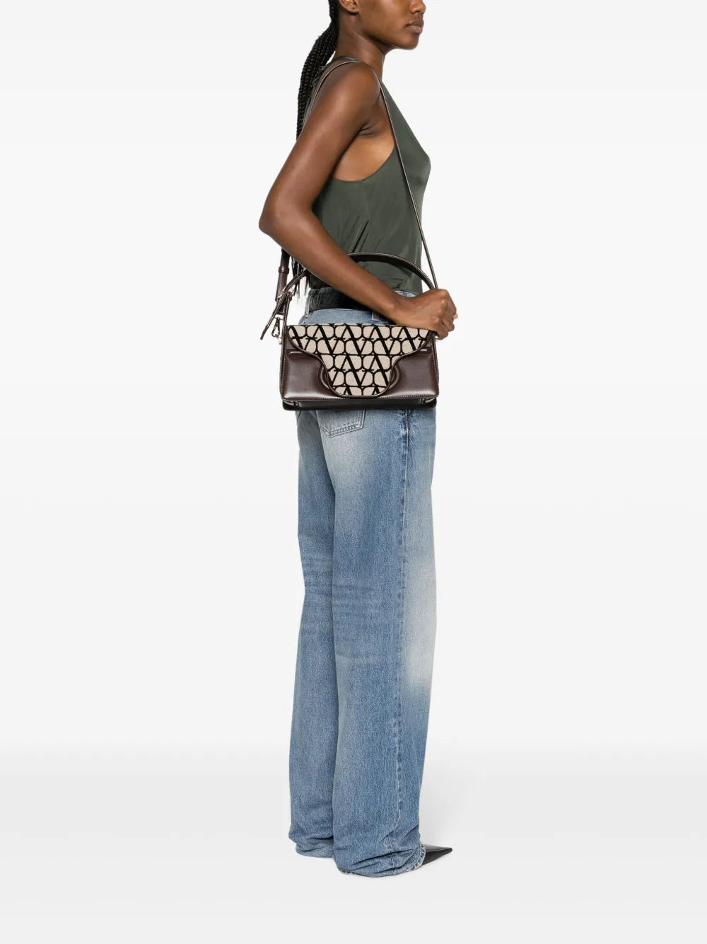 Valentino Garavani Le Grand Deuxieme Toile Iconographe Shoulder Bag — Same as shown — Size One Size — Side View