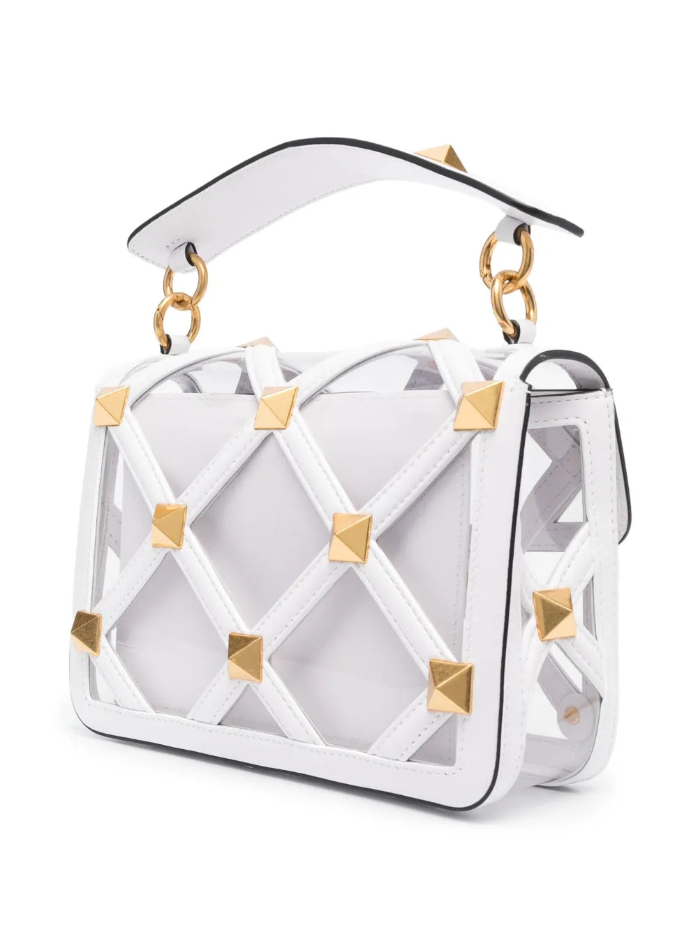 Valentino Garavani Medium Roman Stud Shoulder Bag — Same as shown — Size One Size — Back View
