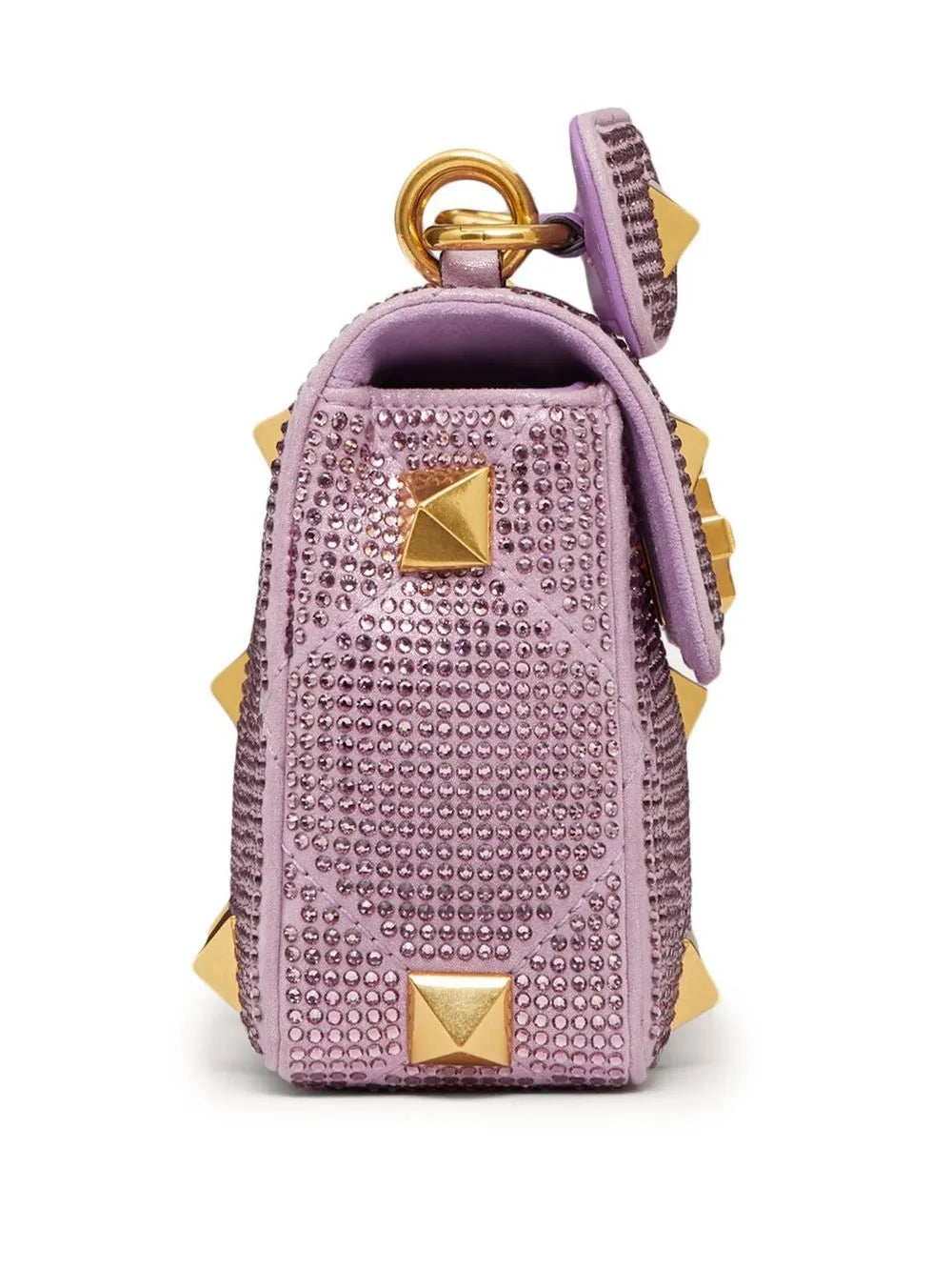 Valentino Garavani Small Roman Stud Embellished Shoulder Bag — Same as shown — Size One Size — Detail View