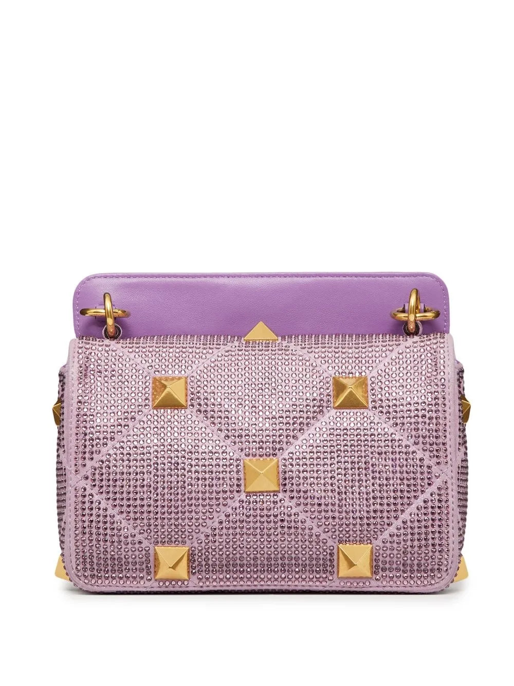 Valentino Garavani Small Roman Stud Embellished Shoulder Bag — Same as shown — Size One Size — Side View