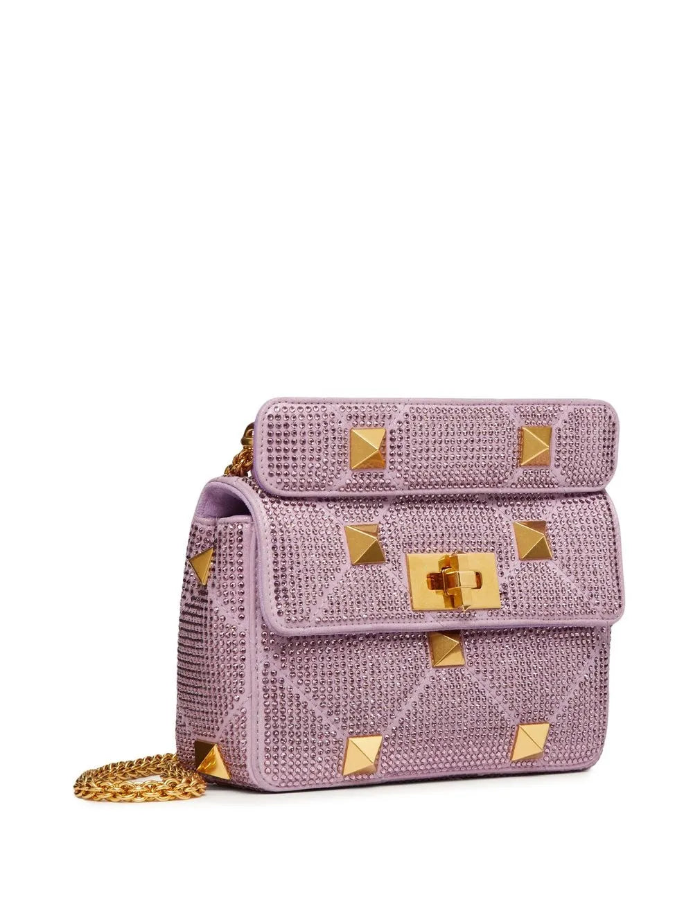 Valentino Garavani Small Roman Stud Embellished Shoulder Bag — Same as shown — Size One Size — Back View