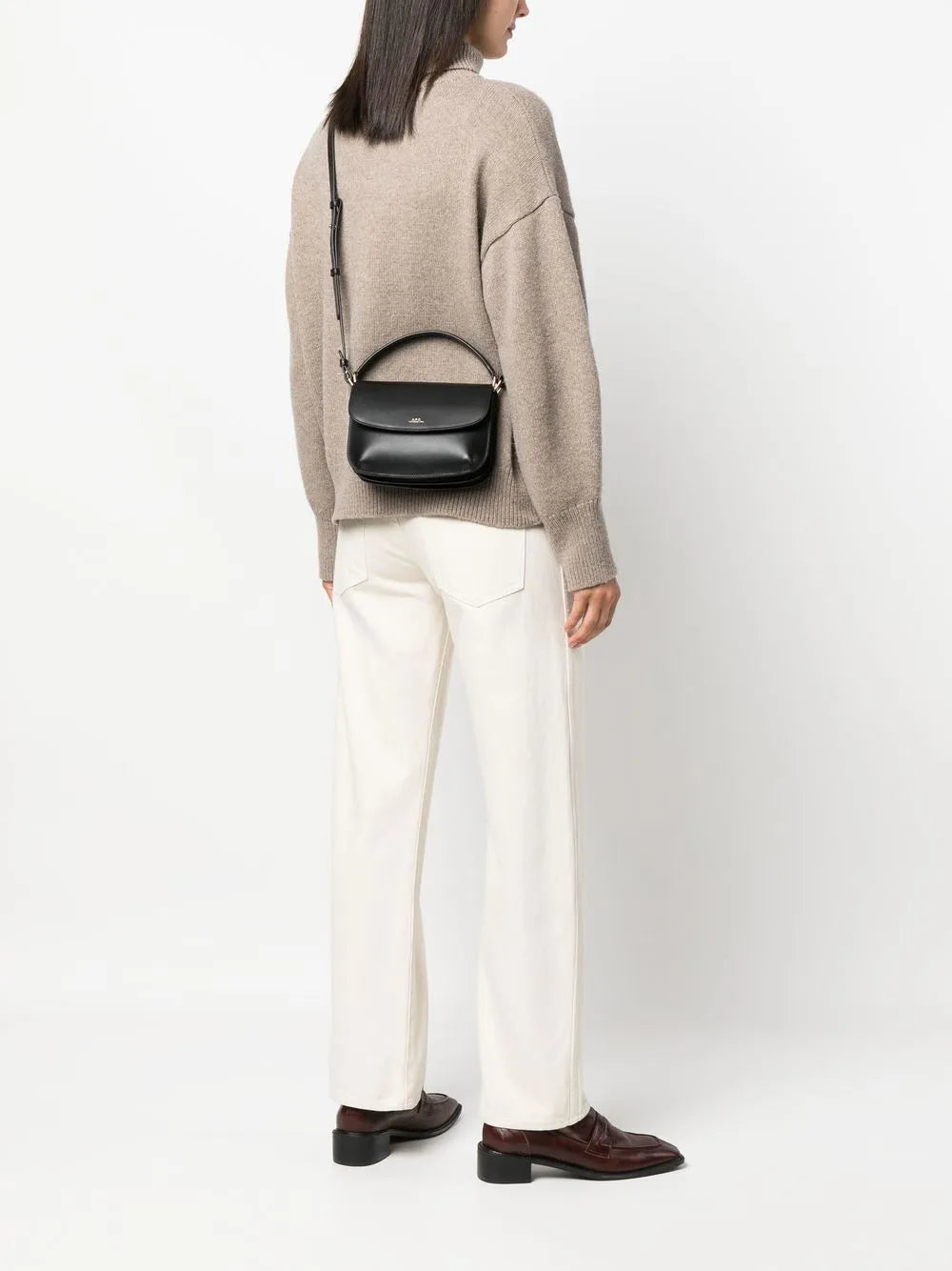 Apc Sarah Leather Shoulder Bag — Same as shown — Size One Size — Side View