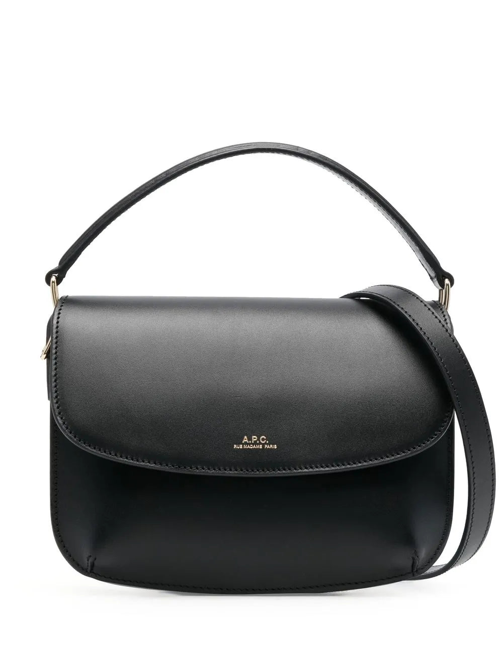 Apc Sarah Leather Shoulder Bag — Same as shown — Size One Size — Front View