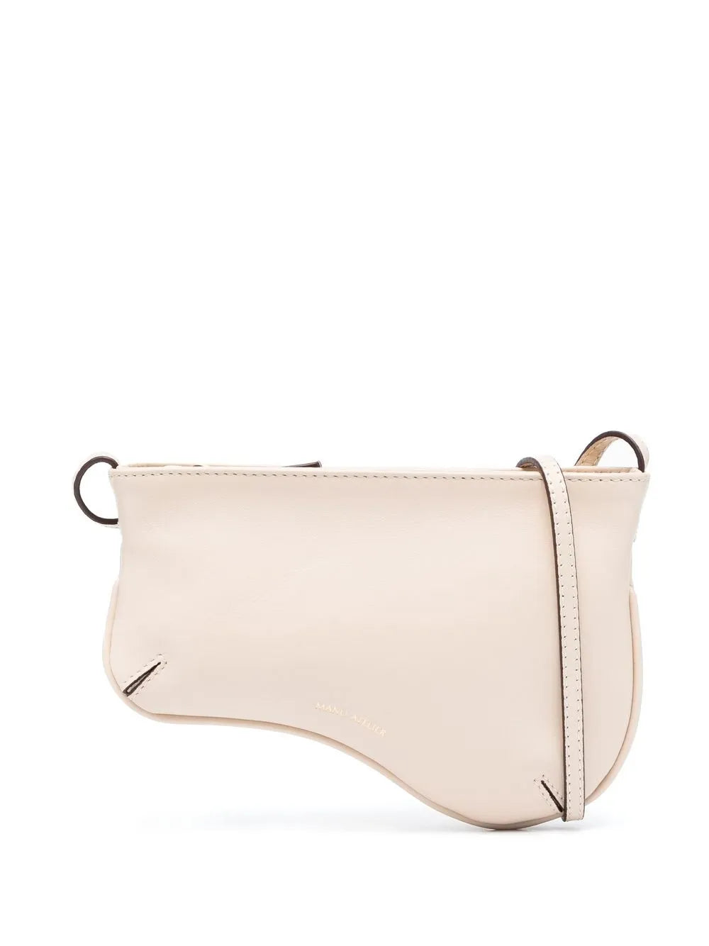 Manu Atelier Logo Detail Leather Shoulder Bag — Same as shown — Size One Size — Front View