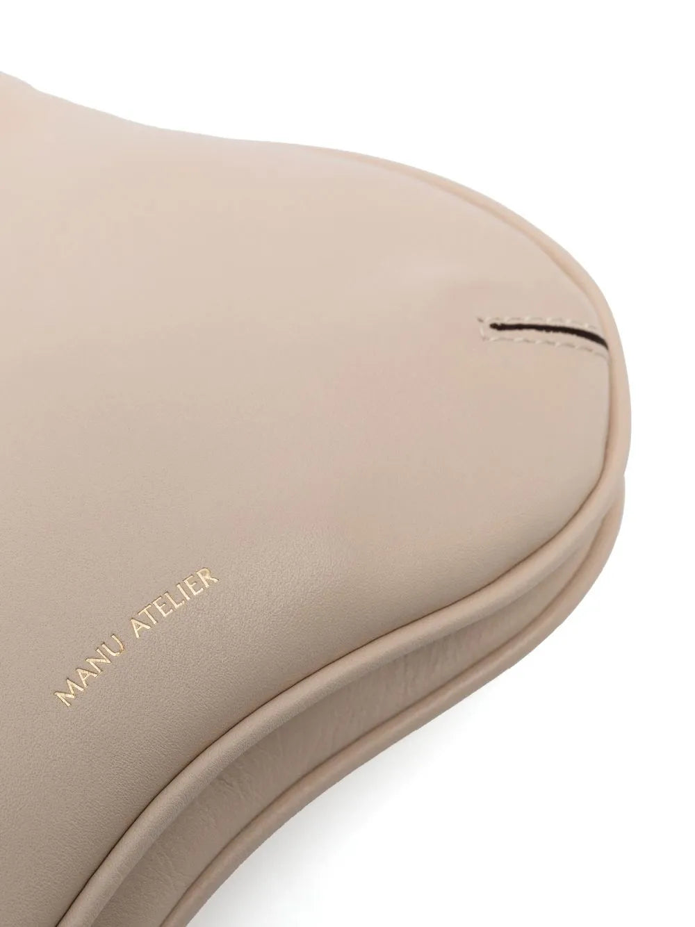 Manu Atelier Logo Detail Leather Shoulder Bag — Same as shown — Size One Size — Top View