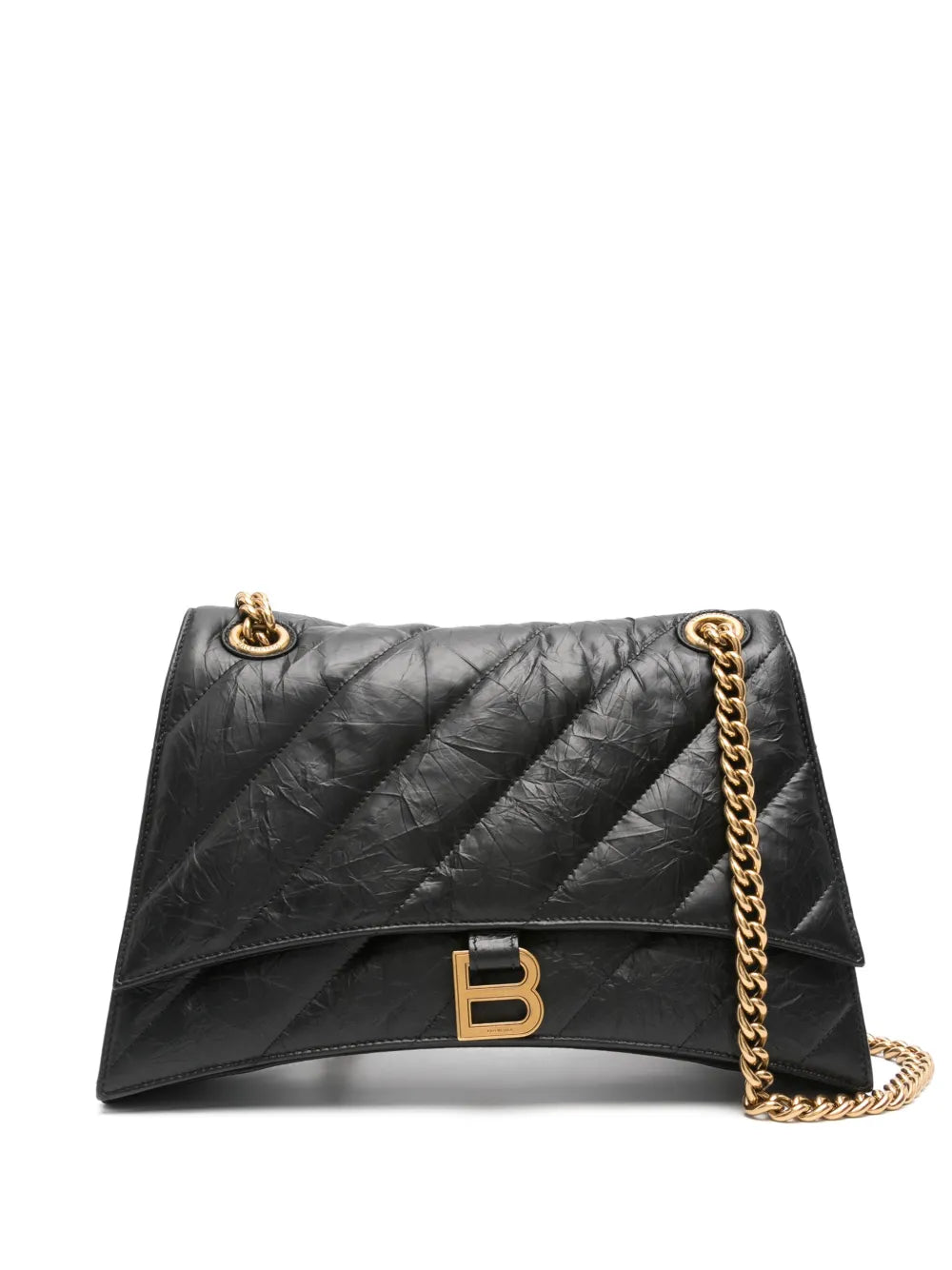 Balenciaga Crush Quilted Shoulder Bag — Same as shown — Size One Size — Front View