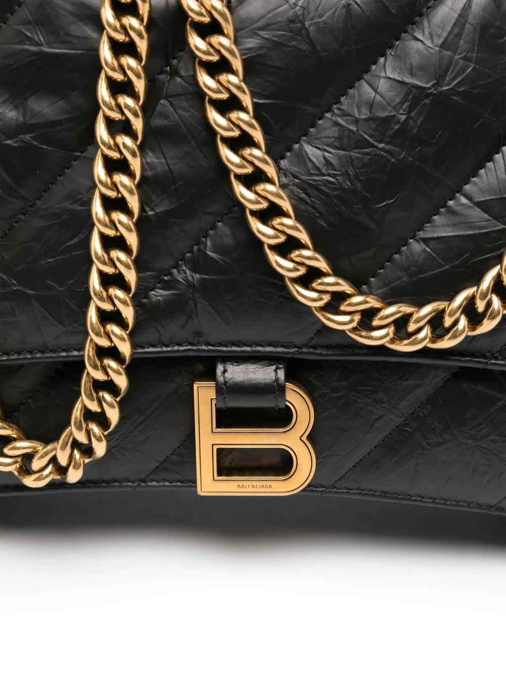 Balenciaga Crush Quilted Shoulder Bag — Same as shown — Size One Size — Top View