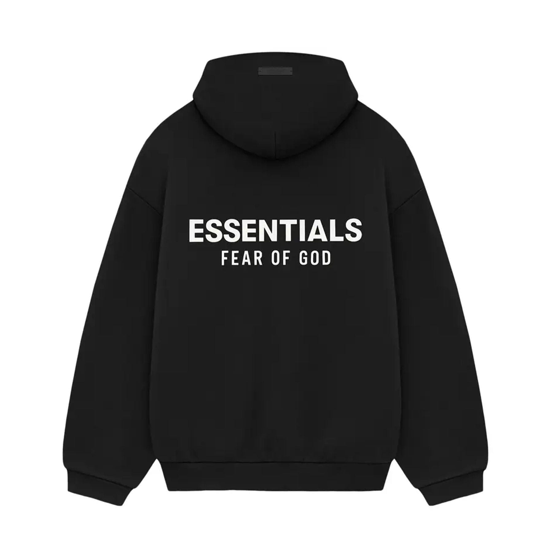 Fear of God Essentials Fleece Hoodie II 'Black' — XXS — Side View