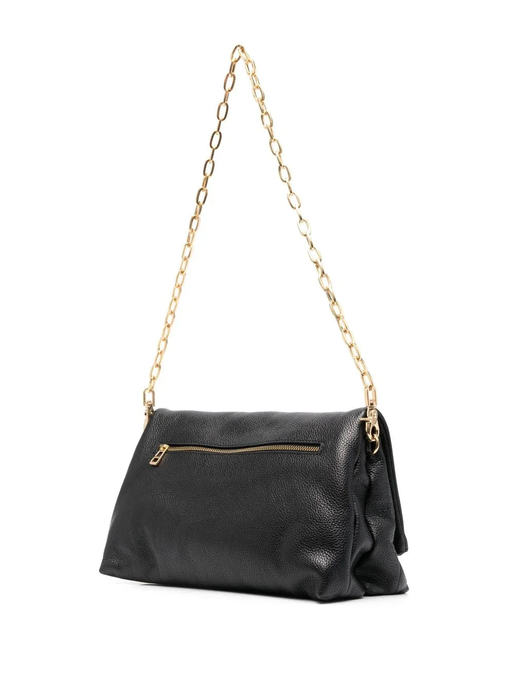 Zadigvoltaire Logo Plaque Leather Shoulder Bag — Same as shown — Size One Size — Back View