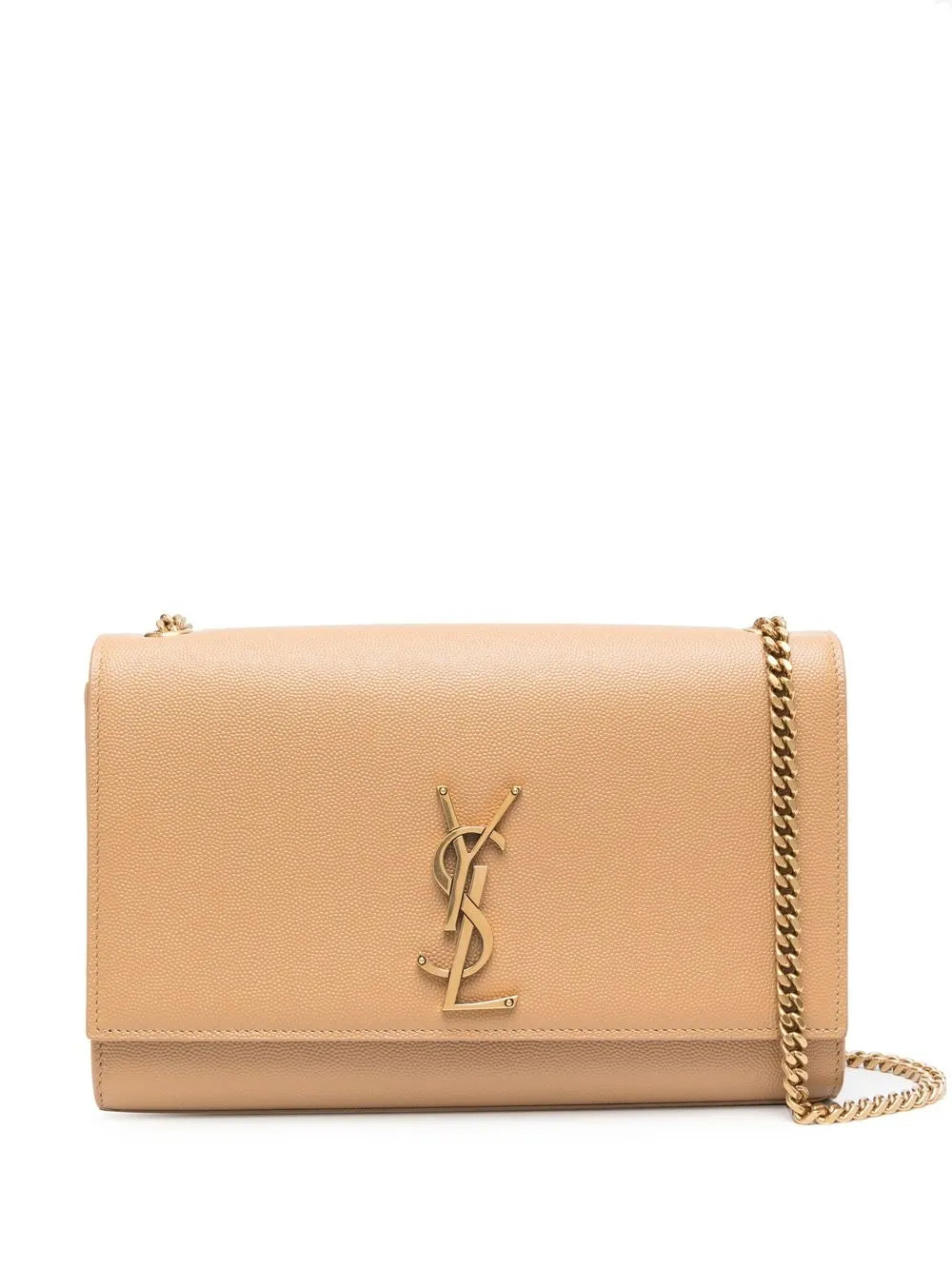 Saint Laurent Kate Leather Shoulder Bag — Same as shown — Size One Size — Front View
