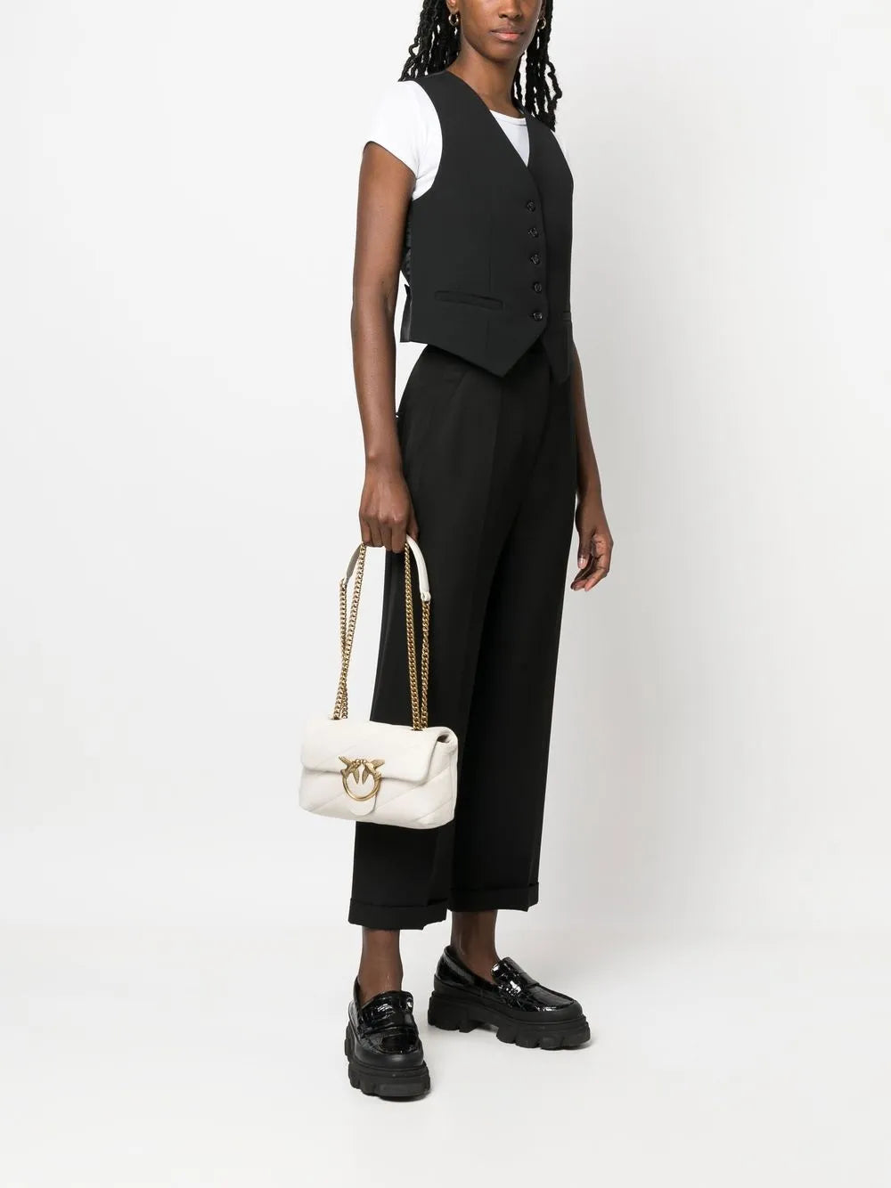 Pinko Quilted Shoulder Bag — Same as shown — Size One Size — Side View