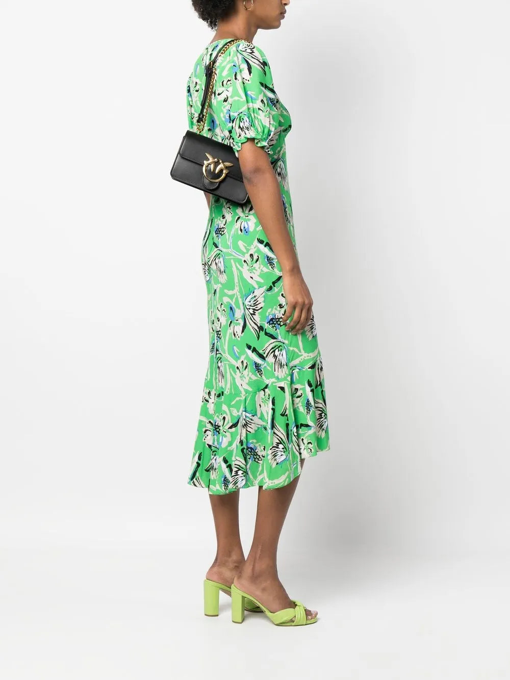 Pinko Love Birds Calf Leather Shoulder Bag — Same as shown — Size One Size — Side View