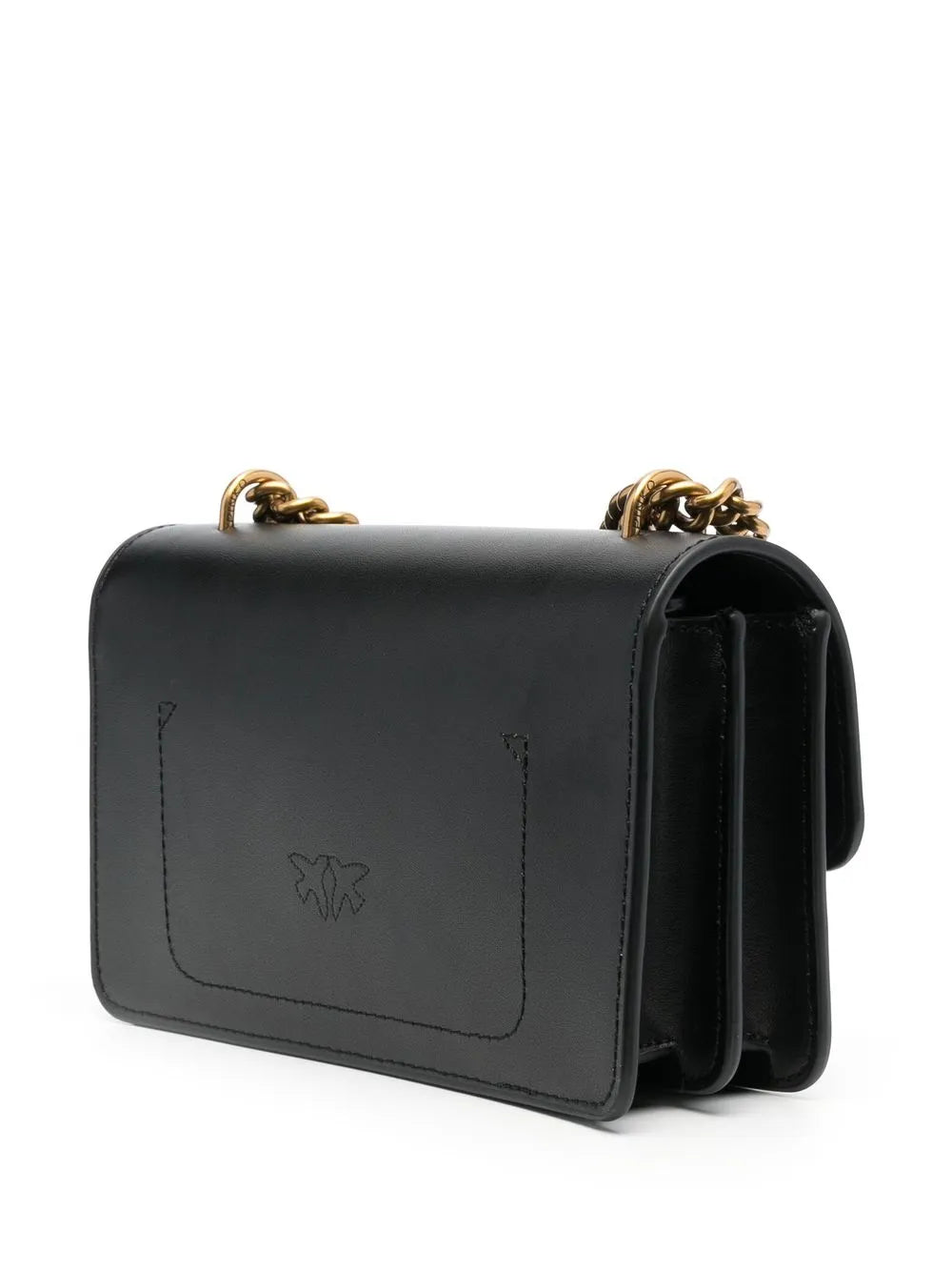 Pinko Love Birds Calf Leather Shoulder Bag — Same as shown — Size One Size — Back View