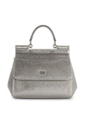 Dolce Gabbana Kim Dolcegabbana Small Sicily Satin Top Handle Bag — Same as shown — Size One Size — Front View