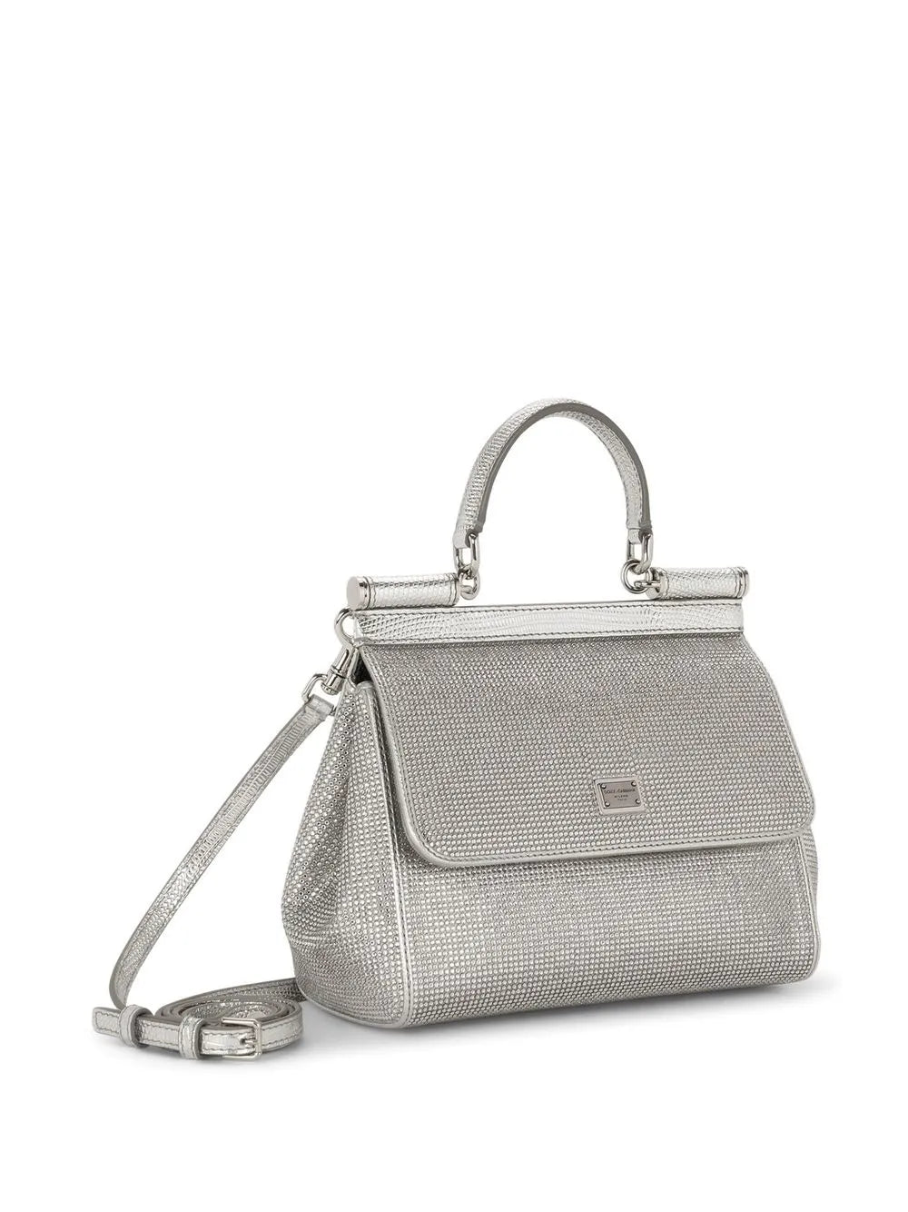 Dolce Gabbana Kim Dolcegabbana Small Sicily Satin Top Handle Bag — Same as shown — Size One Size — Top View