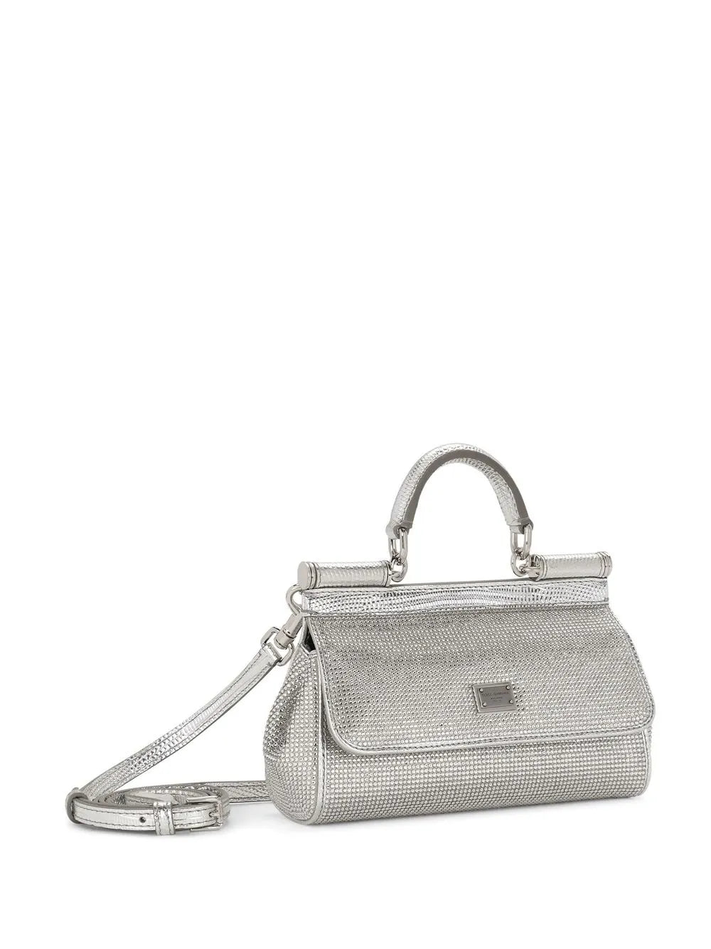 Dolce Gabbana Kim Dolcegabbana Small Sicily Satin Top Handle Bag — Same as shown — Size One Size — Top View