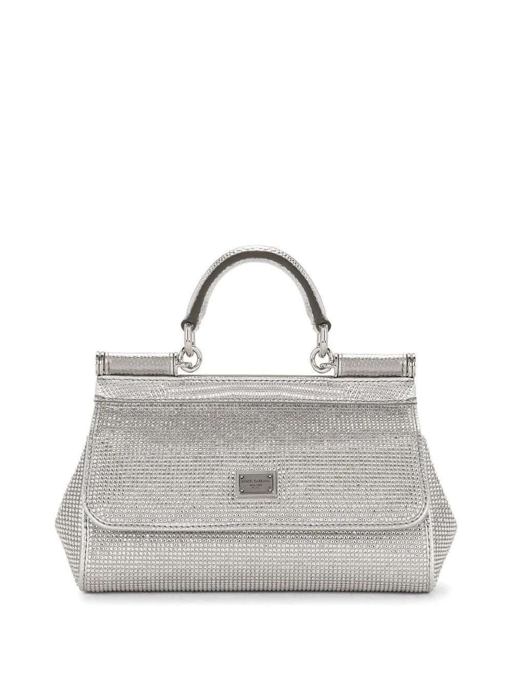 Dolce Gabbana Kim Dolcegabbana Small Sicily Satin Top Handle Bag — Same as shown — Size One Size — Front View