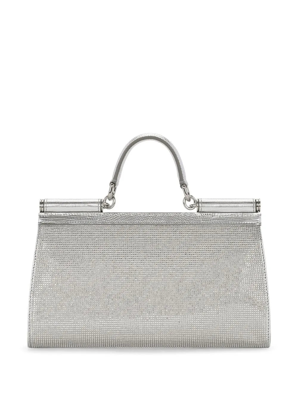 Dolce Gabbana Kim Dolcegabbana Small Sicily Rhinestone Top Handle Bag — Same as shown — Size One Size — Back View