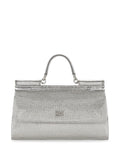 Dolce Gabbana Kim Dolcegabbana Small Sicily Rhinestone Top Handle Bag — Same as shown — Size One Size — Front View