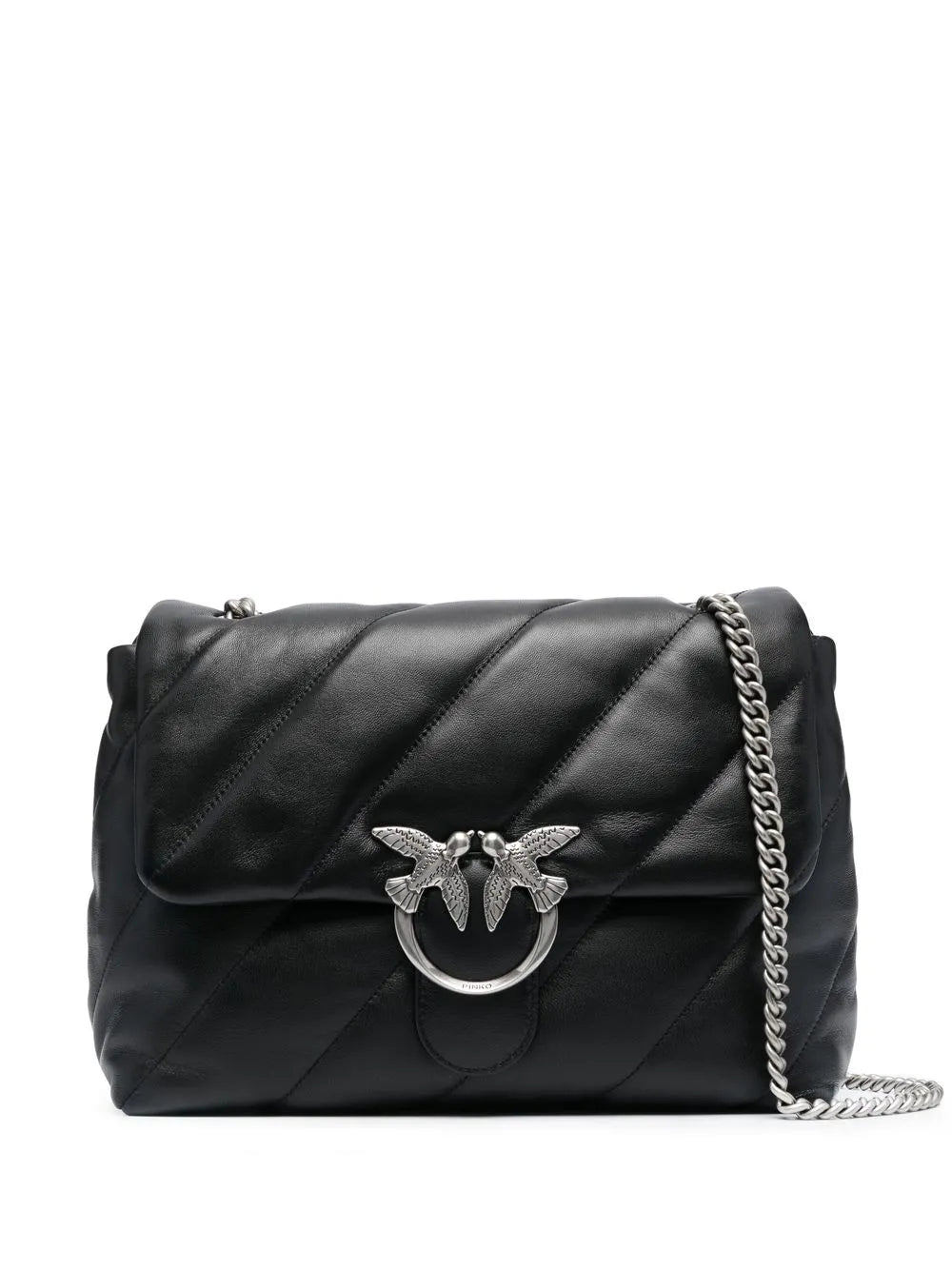 Pinko Love Big Puff Leather Shoulder Bag — Same as shown — Size One Size — Front View