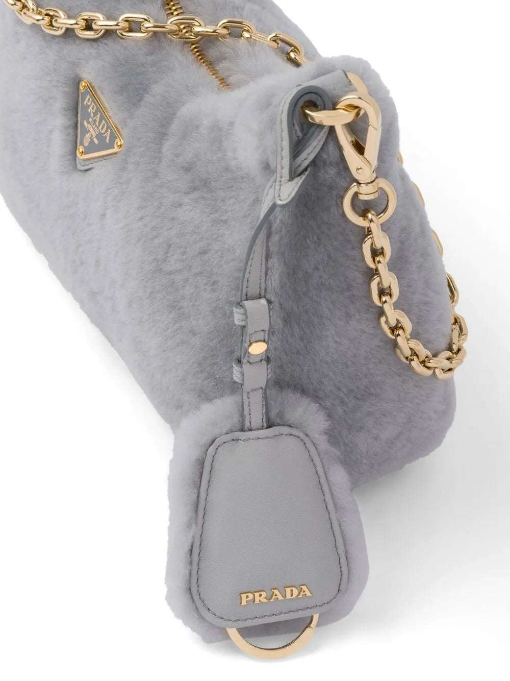 Prada Re Edition Shearling Mini Bag — Same as shown — Size One Size — Top View